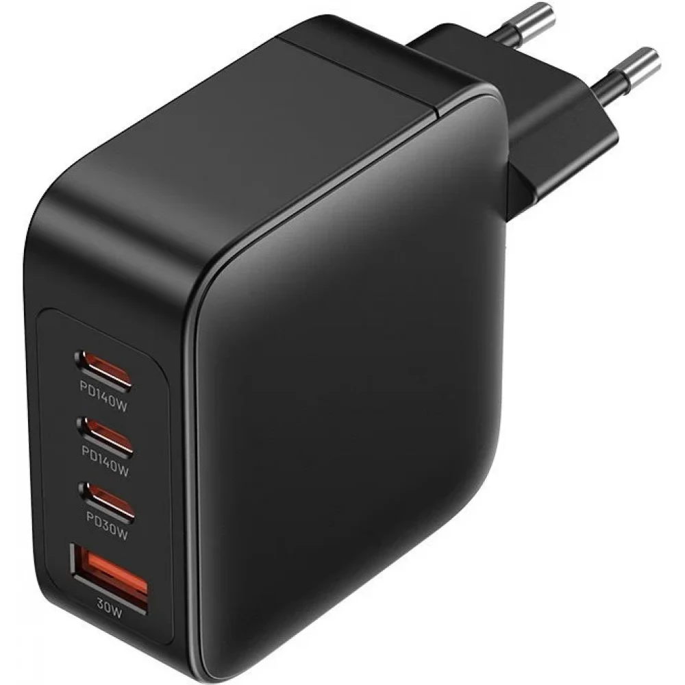 VENTION 4-Port USB (C + C + C + A) GaN Charging Kit 140W fekete