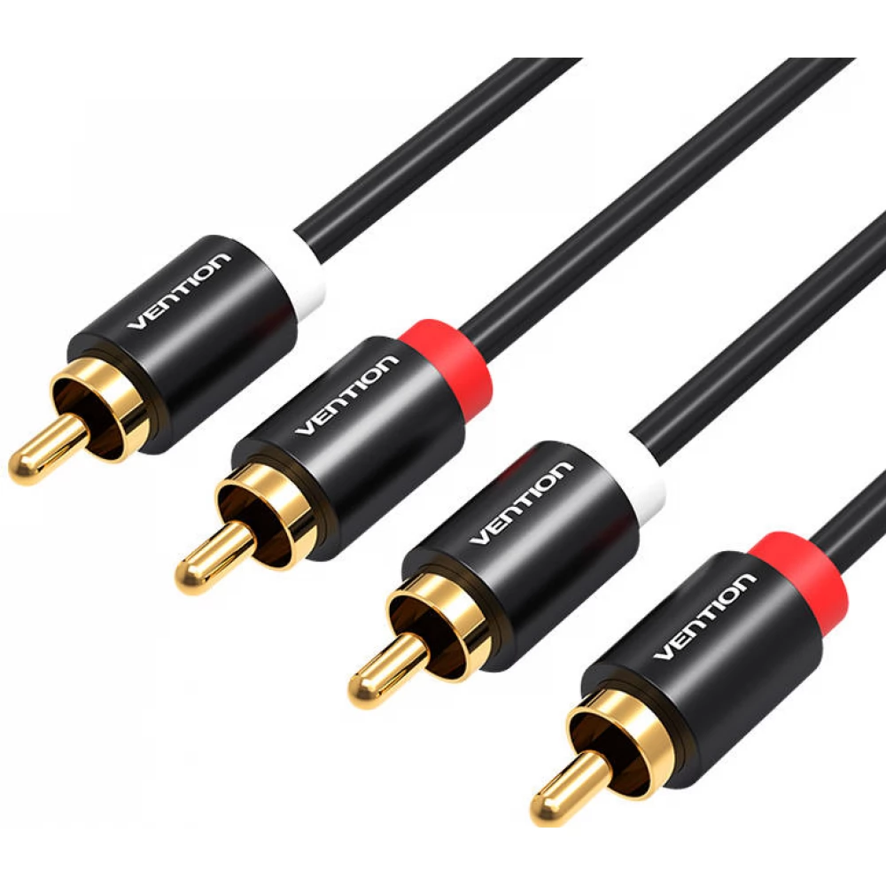 VENTION RCA Összekötő Fekete 3m VAB-R06-B300
