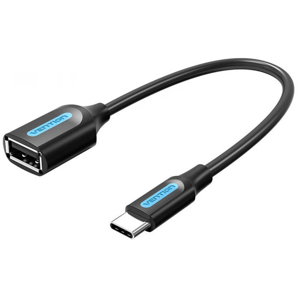 VENTION USB 2.0 Type C Átalakító Fekete 15cm CCSBB
