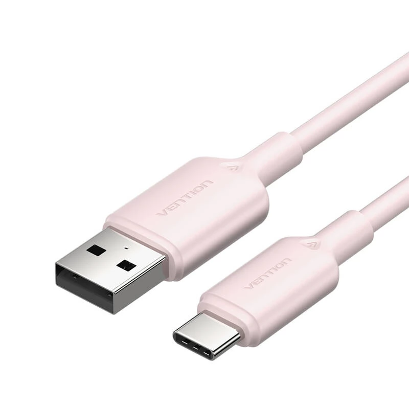 VENTION USB 2.0 Type C Átalakító Rózsaszín 2m CTQPH