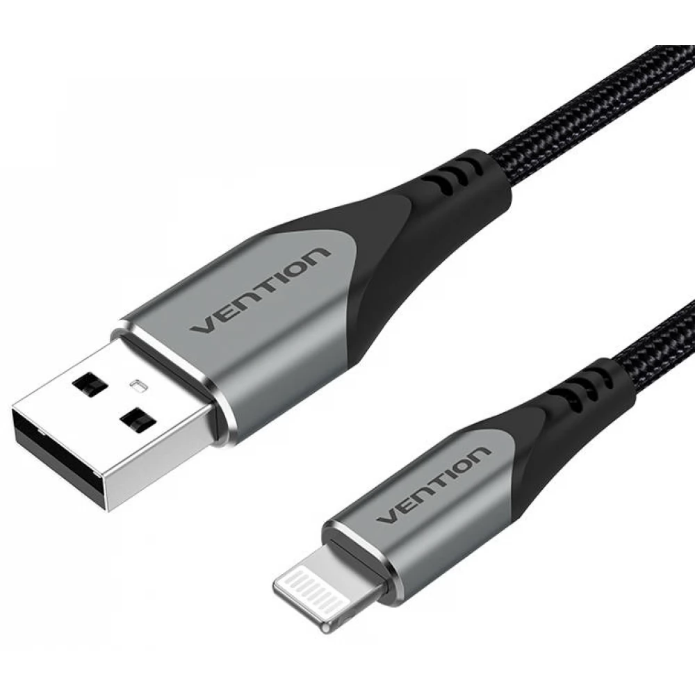 VENTION USB Lightning Töltő/adat Fekete 50cm LABHD