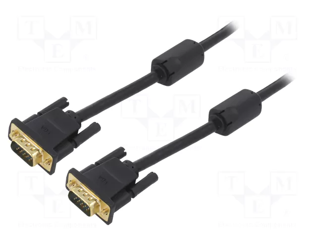 VENTION VGA/D-Sub Összekötő Fekete 3m DADBI
