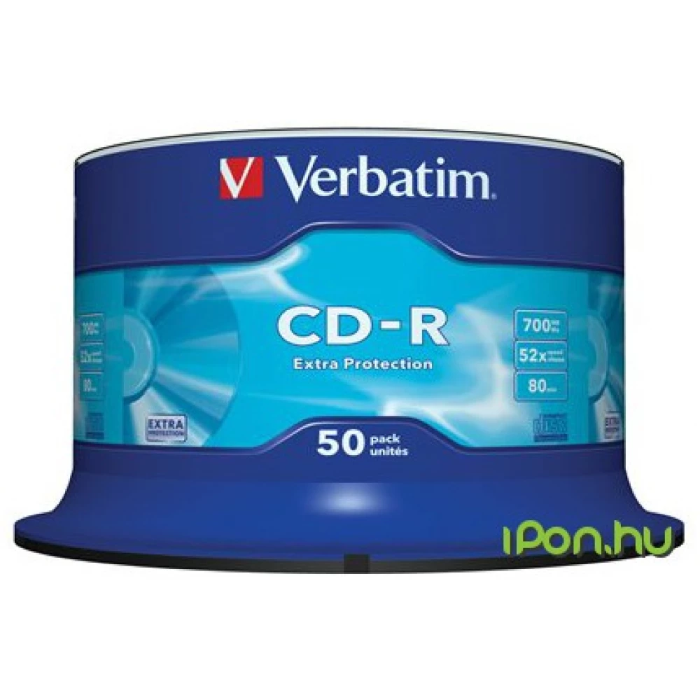 VERBATIM CD-R 52x 50db hengeres
