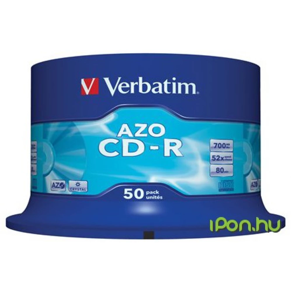 VERBATIM CD-R 52x AZO 50db hengeres