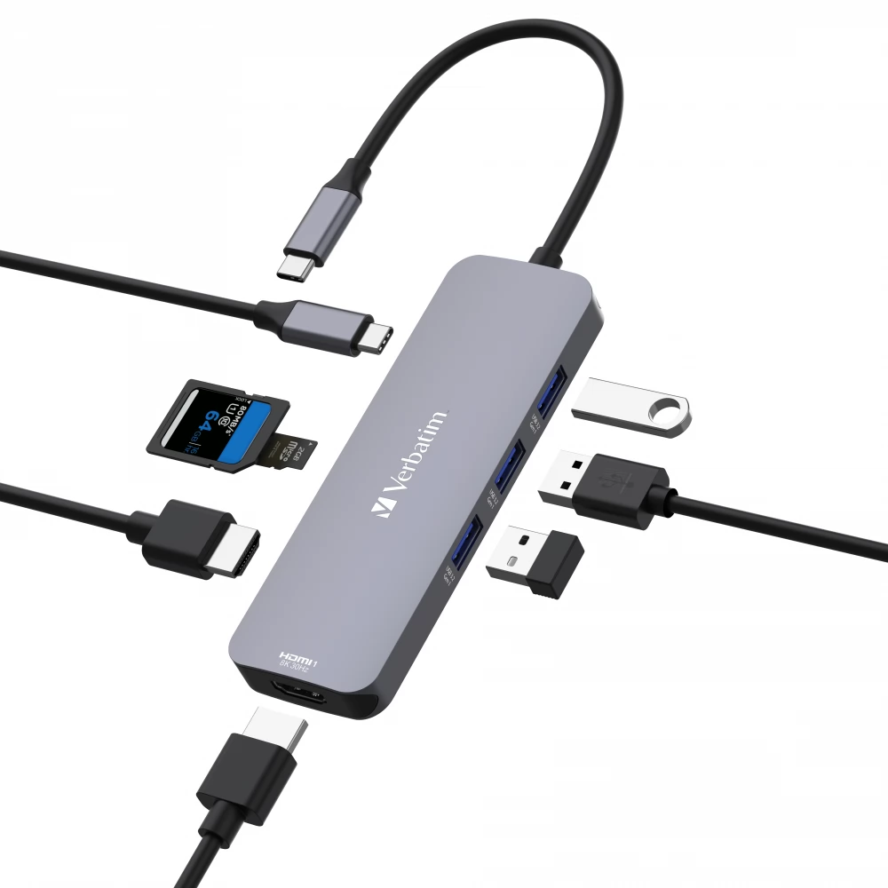 VERBATIM CMH-08 USB-C Pro Multiport Hub
