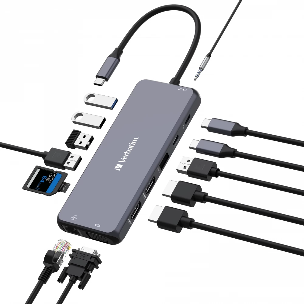 VERBATIM CMH-14 USB-C Pro Multiport Hub
