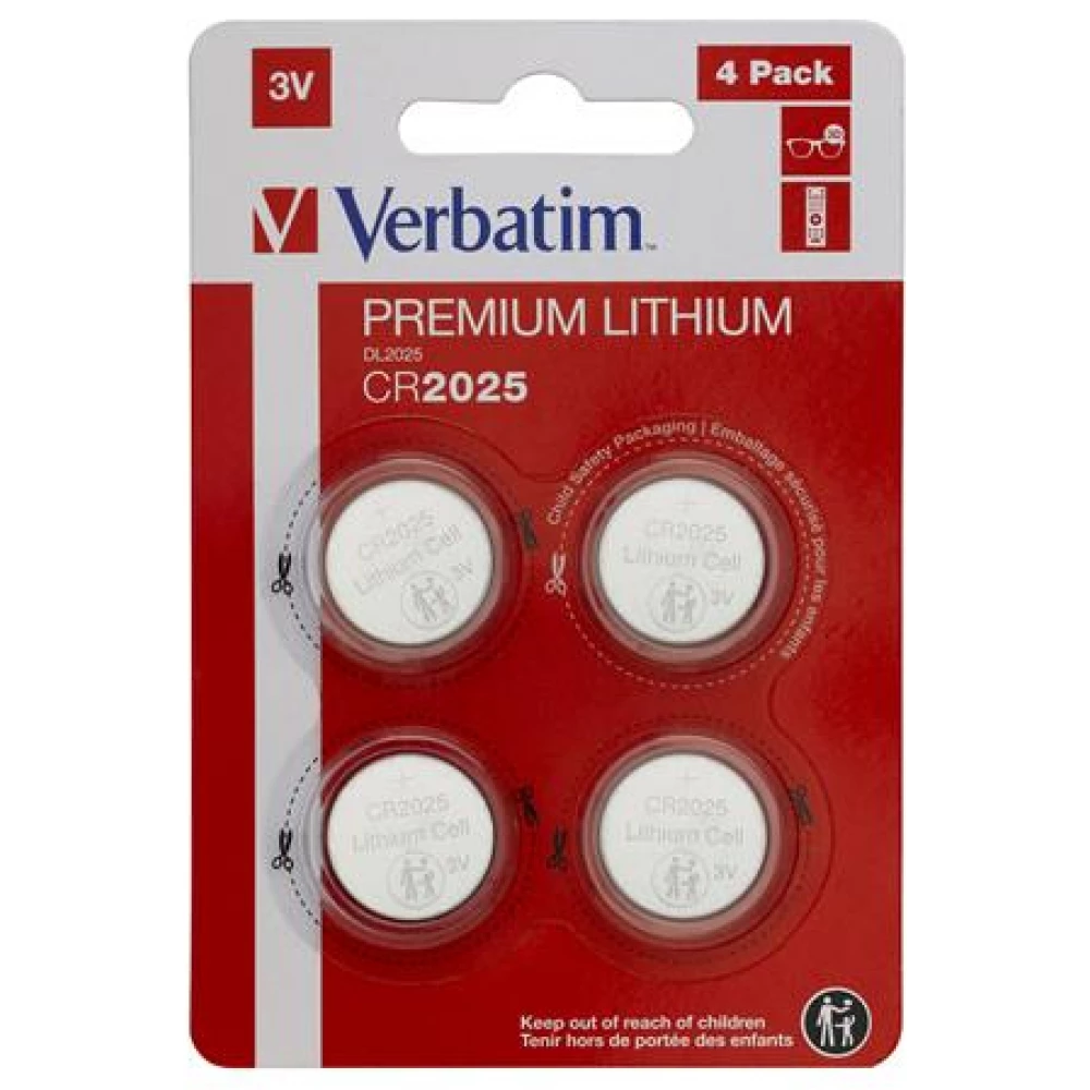 VERBATIM CR2025 Lithium gombelem (CR) 4db