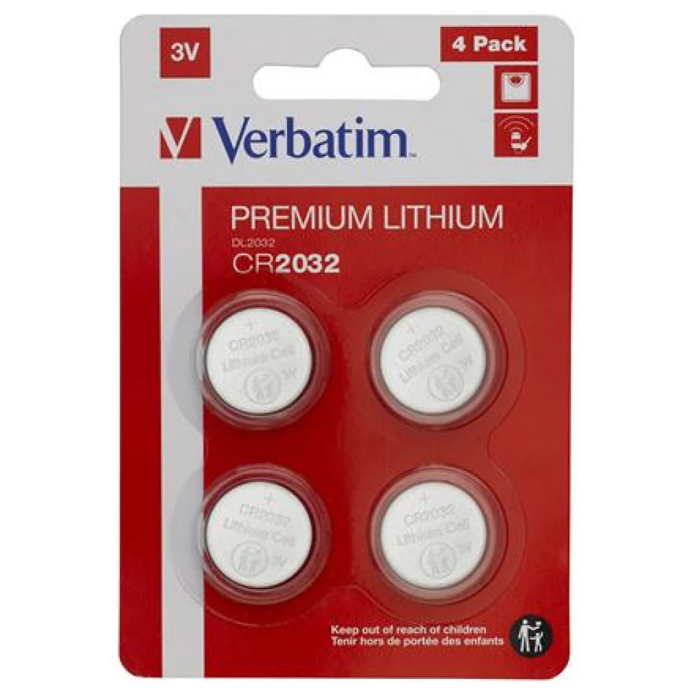 VERBATIM CR2032 Lithium gombelem (CR) 4db
