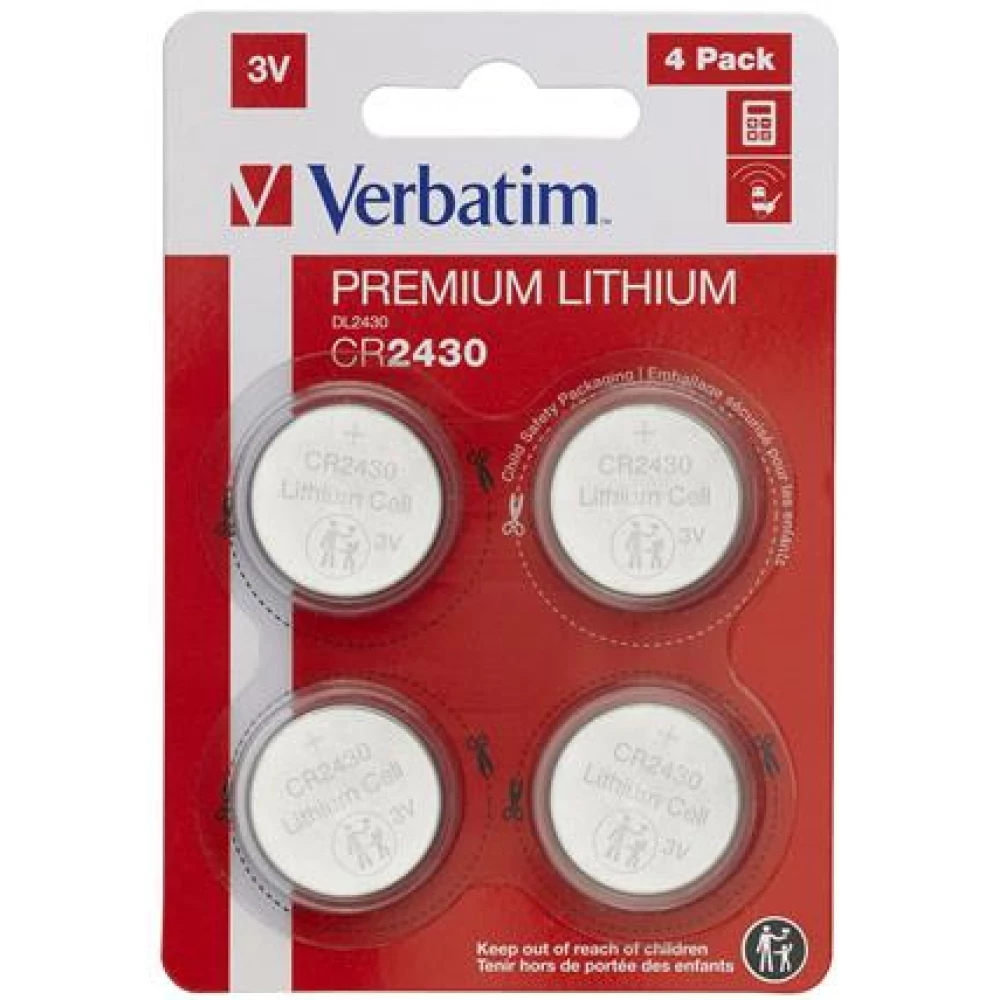VERBATIM CR2430 Lithium gombelem (CR) 4db