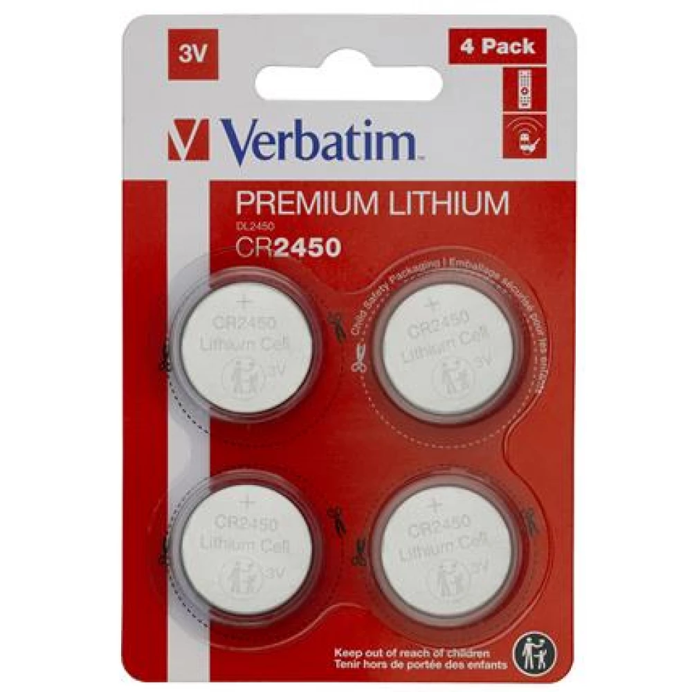 VERBATIM CR2450 Lithium gombelem (CR) 4db