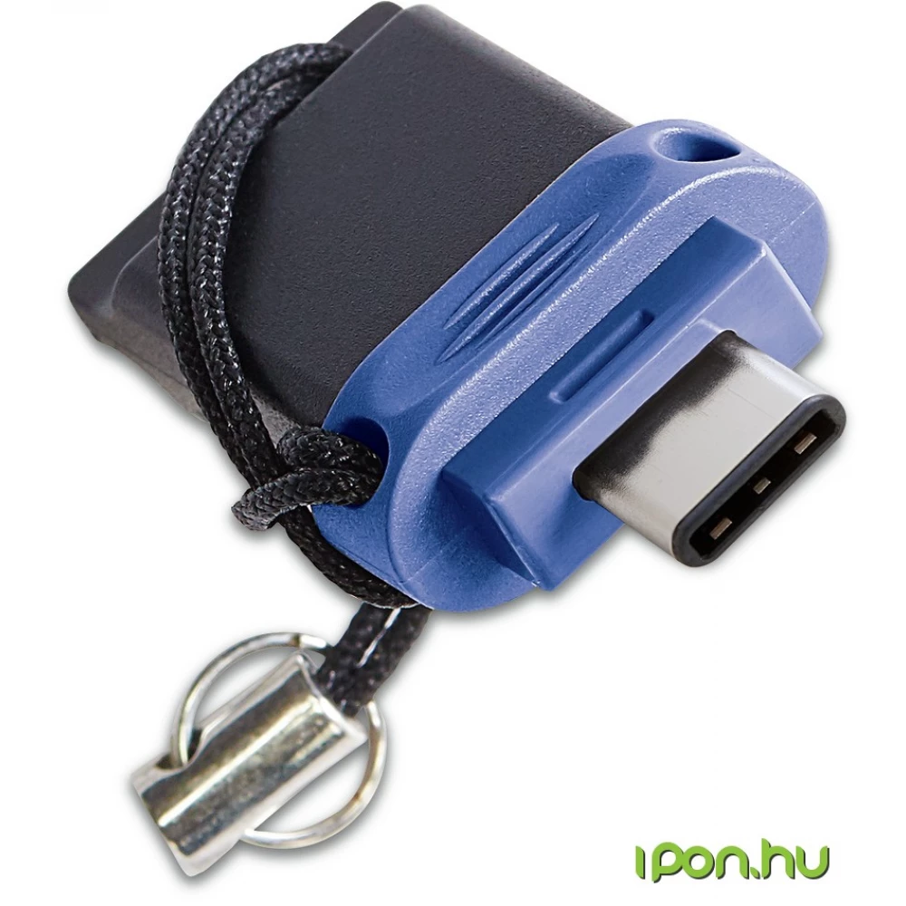 VERBATIM Dual Type C 32GB USB 3.0 + USB 3.0 Type C Kék