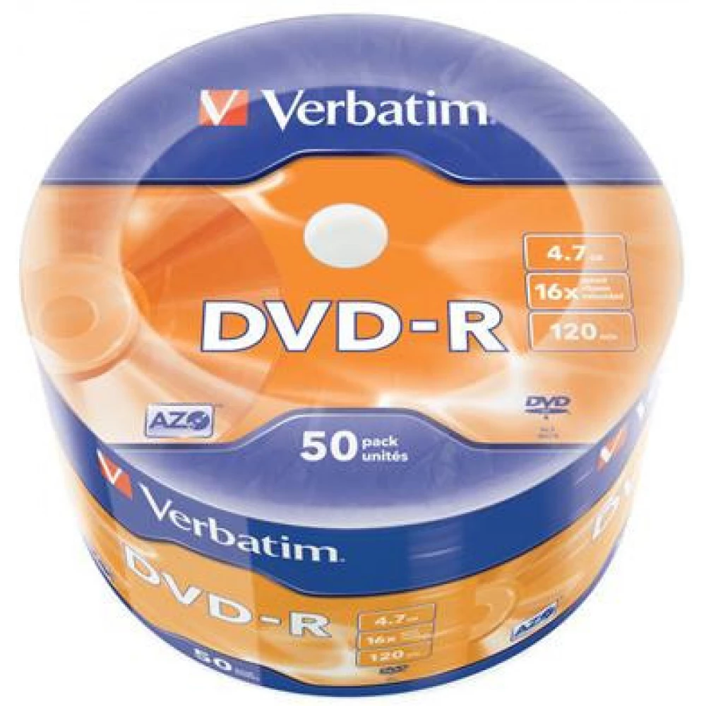 VERBATIM DVD-R 16x 50db zsugor fóliás