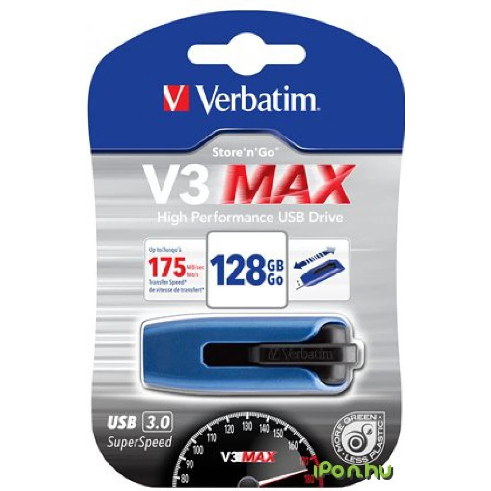 VERBATIM V3 MAX 128GB USB 3.0 Kék