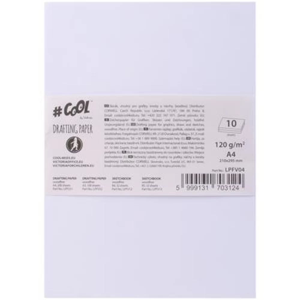 VICTORIA COOL Rajzlap famentes A4 120 g/m2 10 db