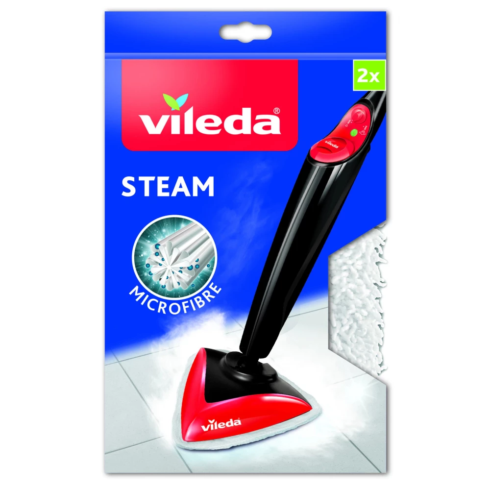 VILEDA 146592 Steam/100°C Mikrószálas törlőkendő gőztisztítókhoz 2 db fehér