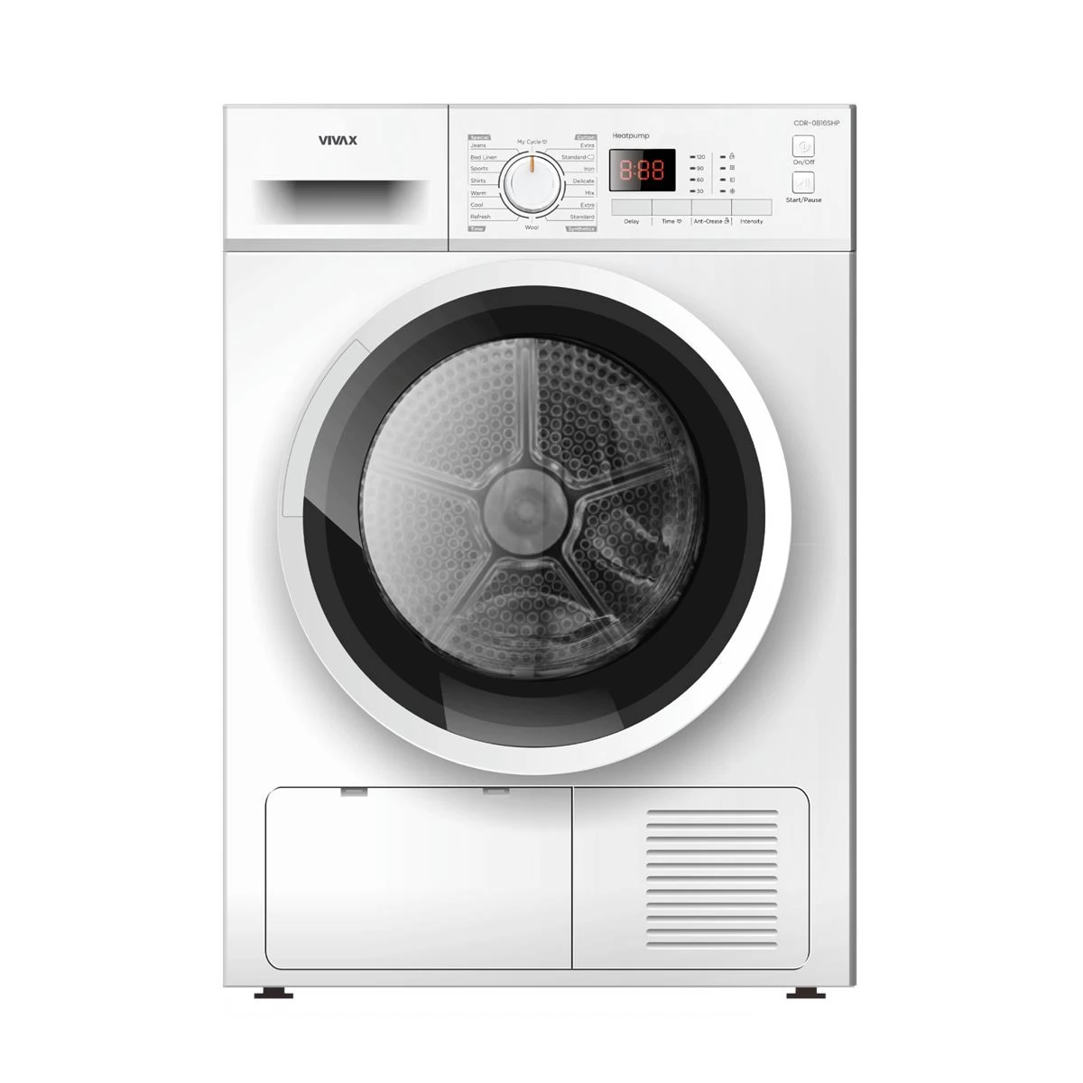 VIVAX CDR-0816SHP Szárítógép kondenzációs 8 kg A++ fehér