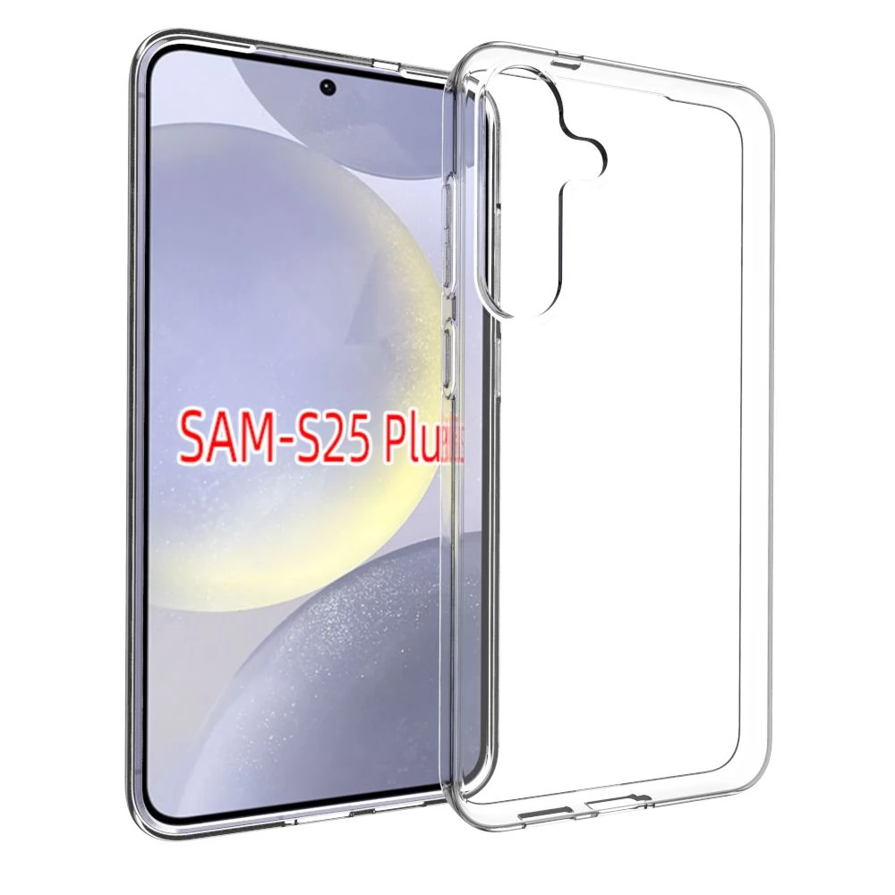 Vékony szilikon hátlap Samsung Galaxy S25 Plus átlátszó