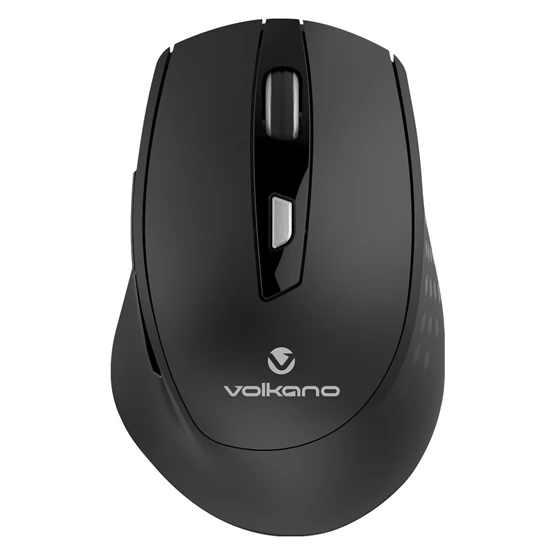 VOLKANO Chrome Series Ergonómikus vezeték nélküli egér - fekete