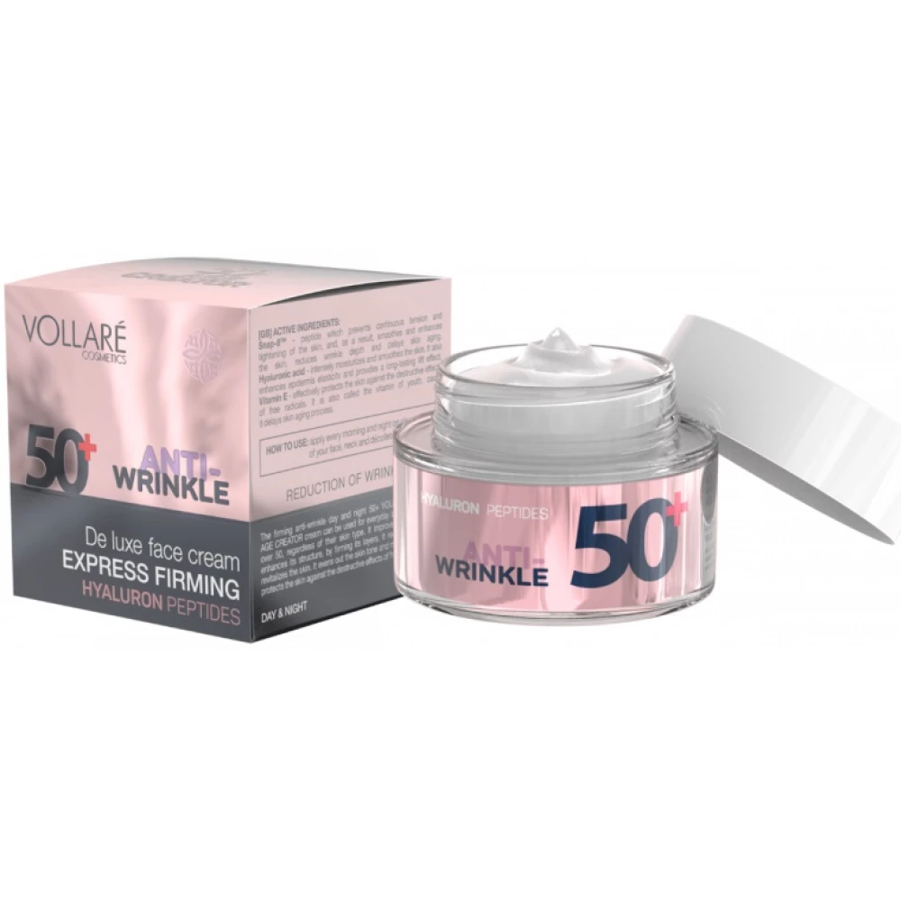 Vollaré age creator 50+ hyaluronsavas és növényi peptides bőrfeszesítő arckrém 50 ml