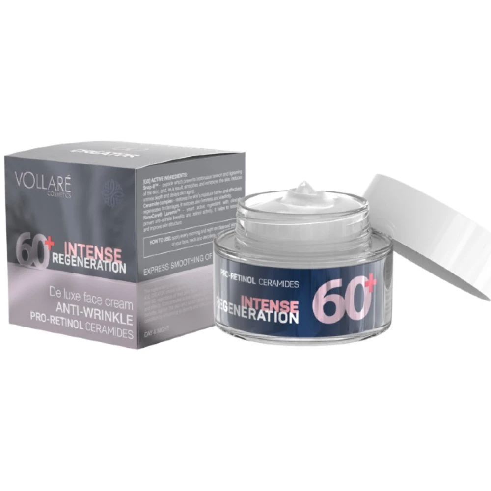 Vollaré age creator 60+ retionolos és növényi ceramidos bőrregeneráló arckrém 50 ml