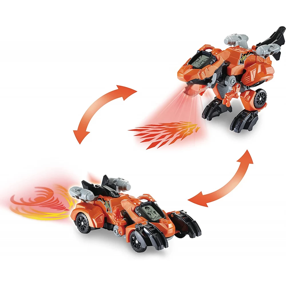 VTECH Switch & Go Fire dinoszauruszok - T-Rex átalakuló robot NÉMET nyelvű