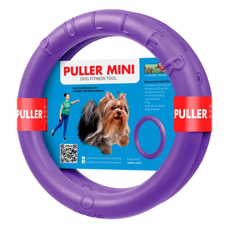 WAUDOG 6491 Kutyajáték húzó mini 18 cm lila