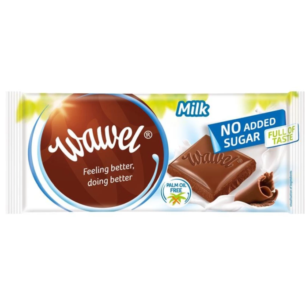 Wawel tejcsokoládé cukor hozzáadása nélkül 90 g