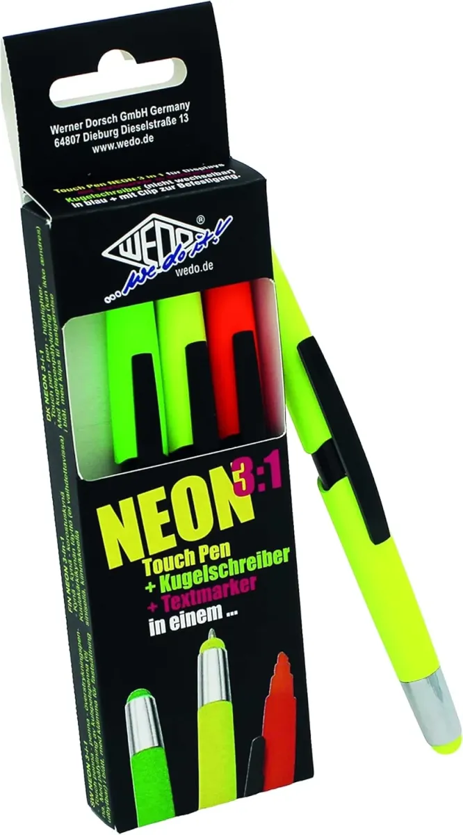 WEDO 3in1 Multifunkciós toll készlet neon színek