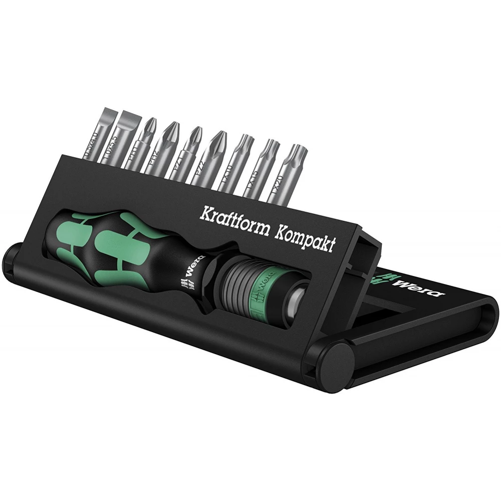 WERA 05056653001 Bitfej készlet Kraftform Kompakt-10 10 db-os