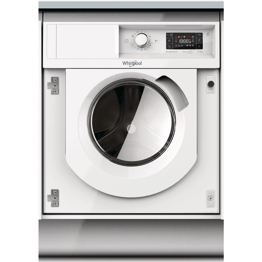 WHIRLPOOL BI WDWG 751482 EU N Mosó-szárítógép beépíthető fehér