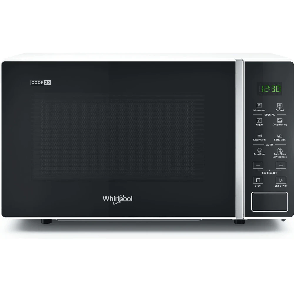 WHIRLPOOL MWP 201 W Mikrohullámú sütő 700 W 20 l fehér / fekete