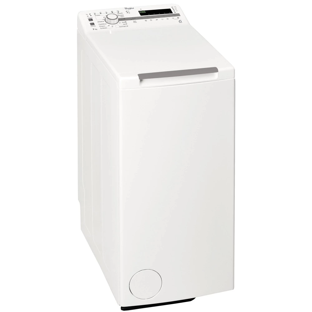 WHIRLPOOL TDLR 7220SS EU/N Mosógép felültöltős 7 kg A+++ fehér