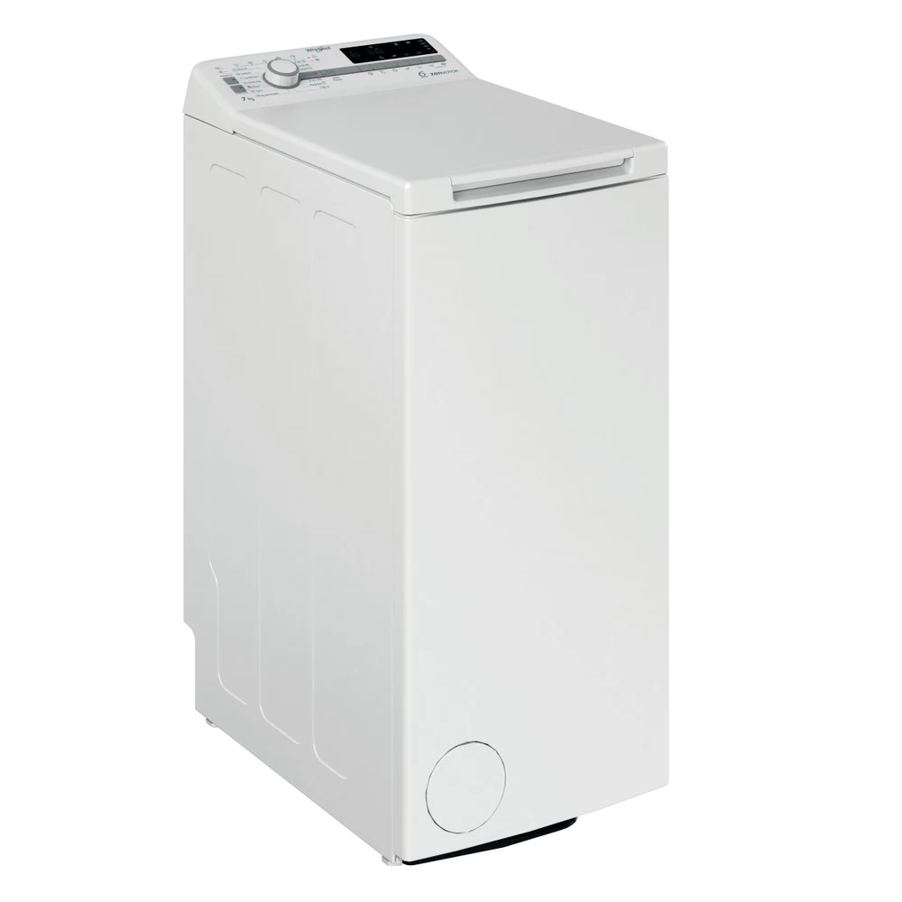 WHIRLPOOL TDLR 7232BS EU Mosógép szabadonálló felültöltős 7kg D fehér