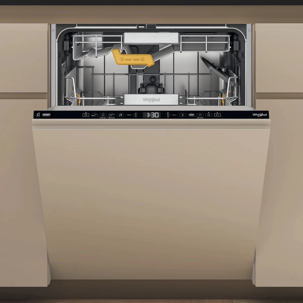 WHIRLPOOL W8I HT40 T Mosogatógép beépíthető normál méretű 60 cm C fekete