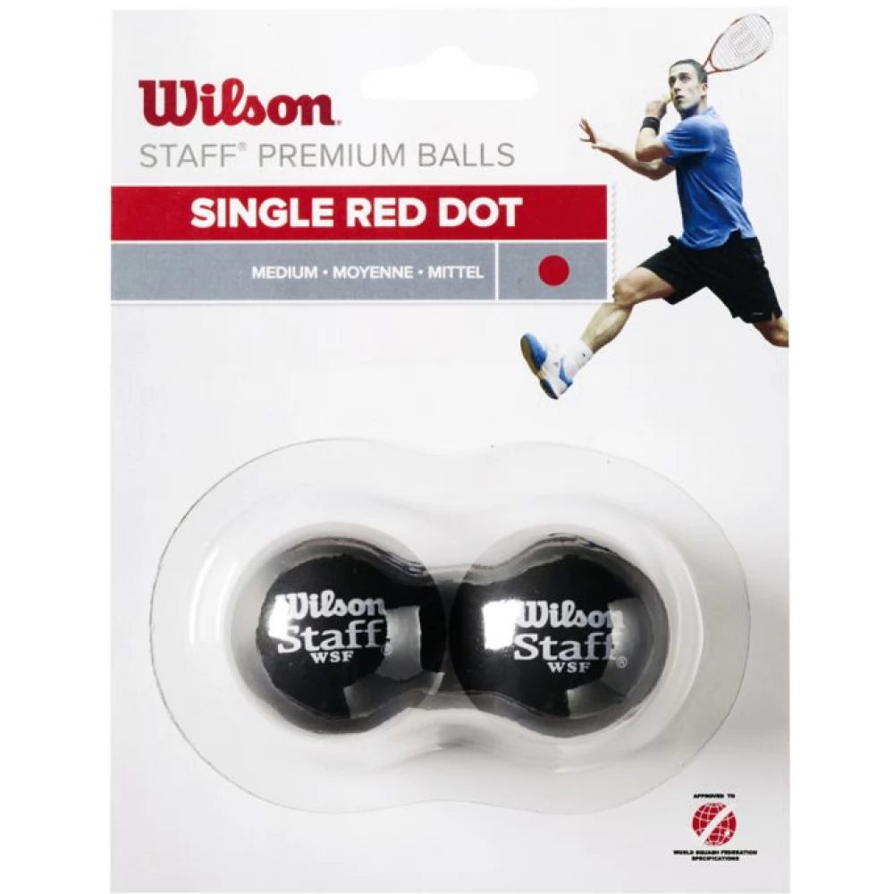 WILSON SPORT Squash labda Staff 2 db piros