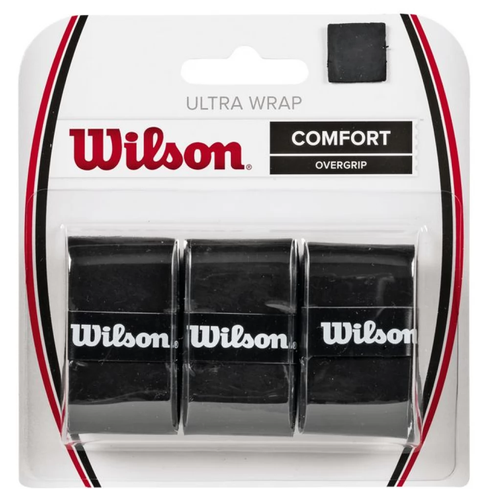 WILSON SPORT Teniszütő grip Ultra Wrap 3 db fekete