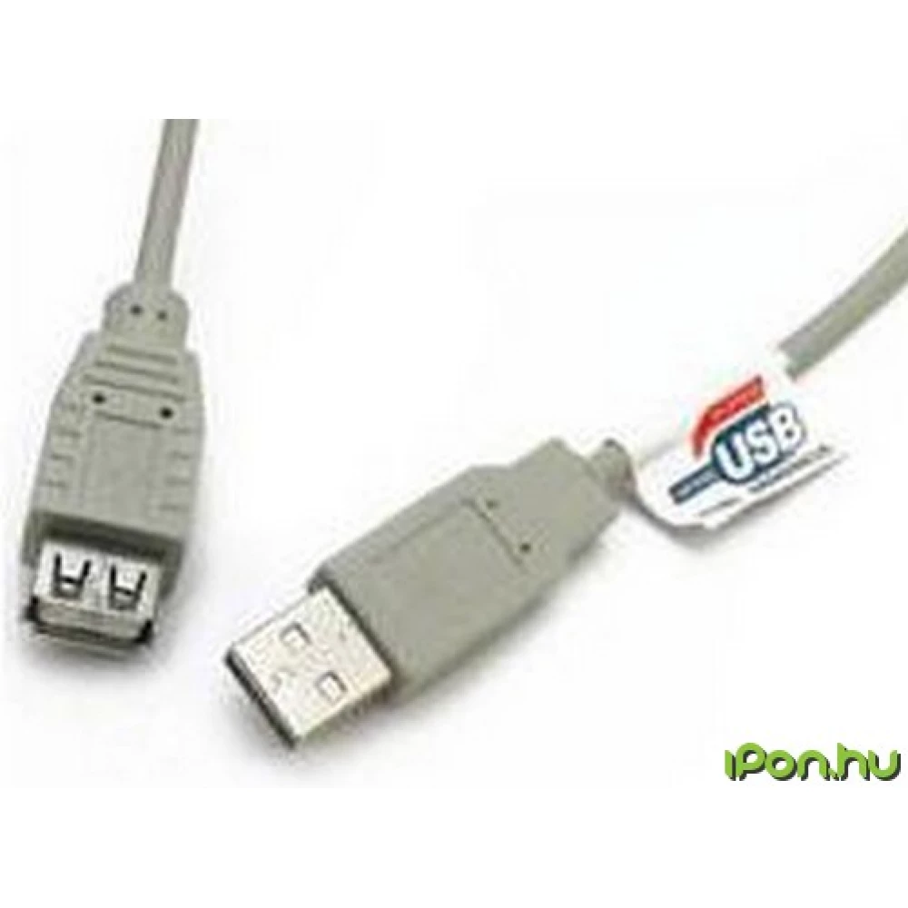 WIRETEK USB Hosszabbító Szürke 3m WUCBE-3