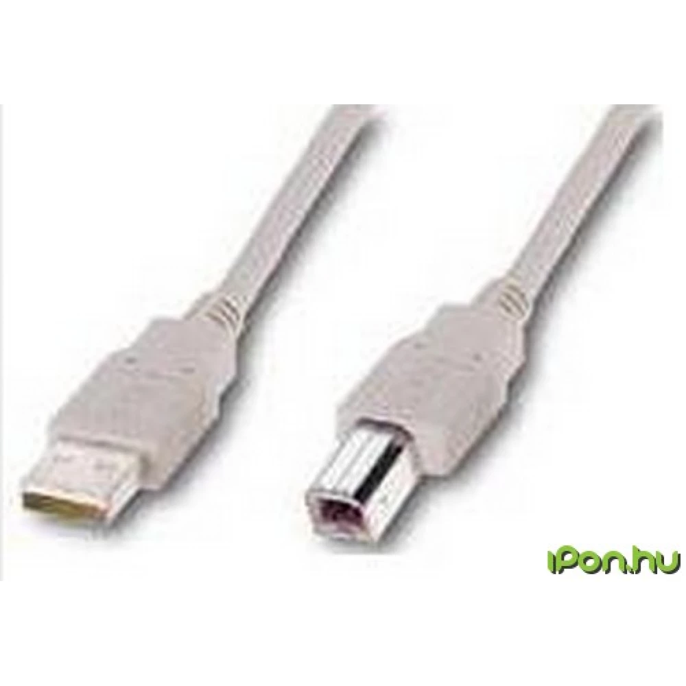 WIRETEK USB Összekötő Szürke 5m WU4AE-5