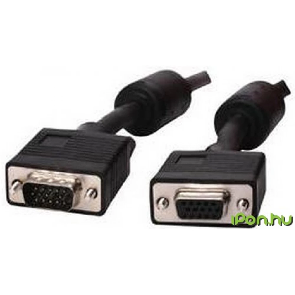 WIRETEK VGA/D-Sub Hosszabbító Fekete 3m PV11E-3