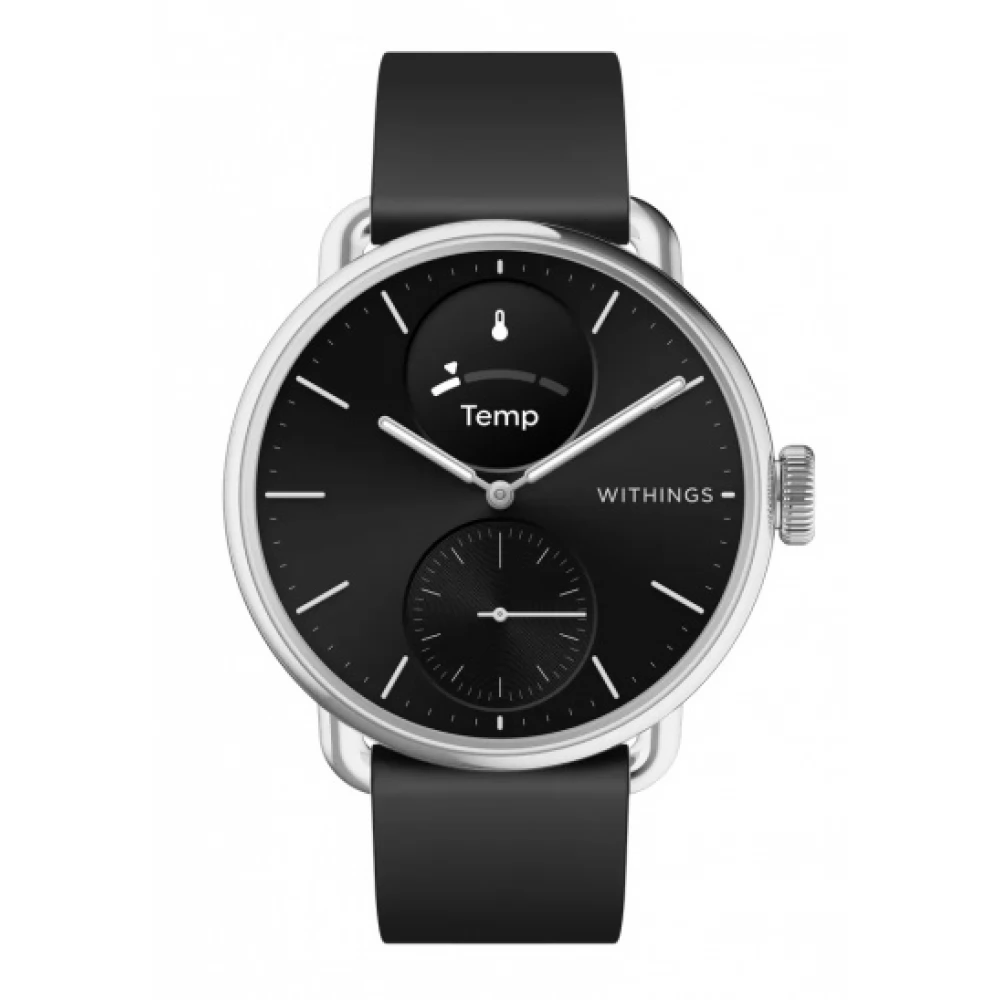 WITHINGS Scanwatch 2 42mm rozsdamentes acél tok-fekete