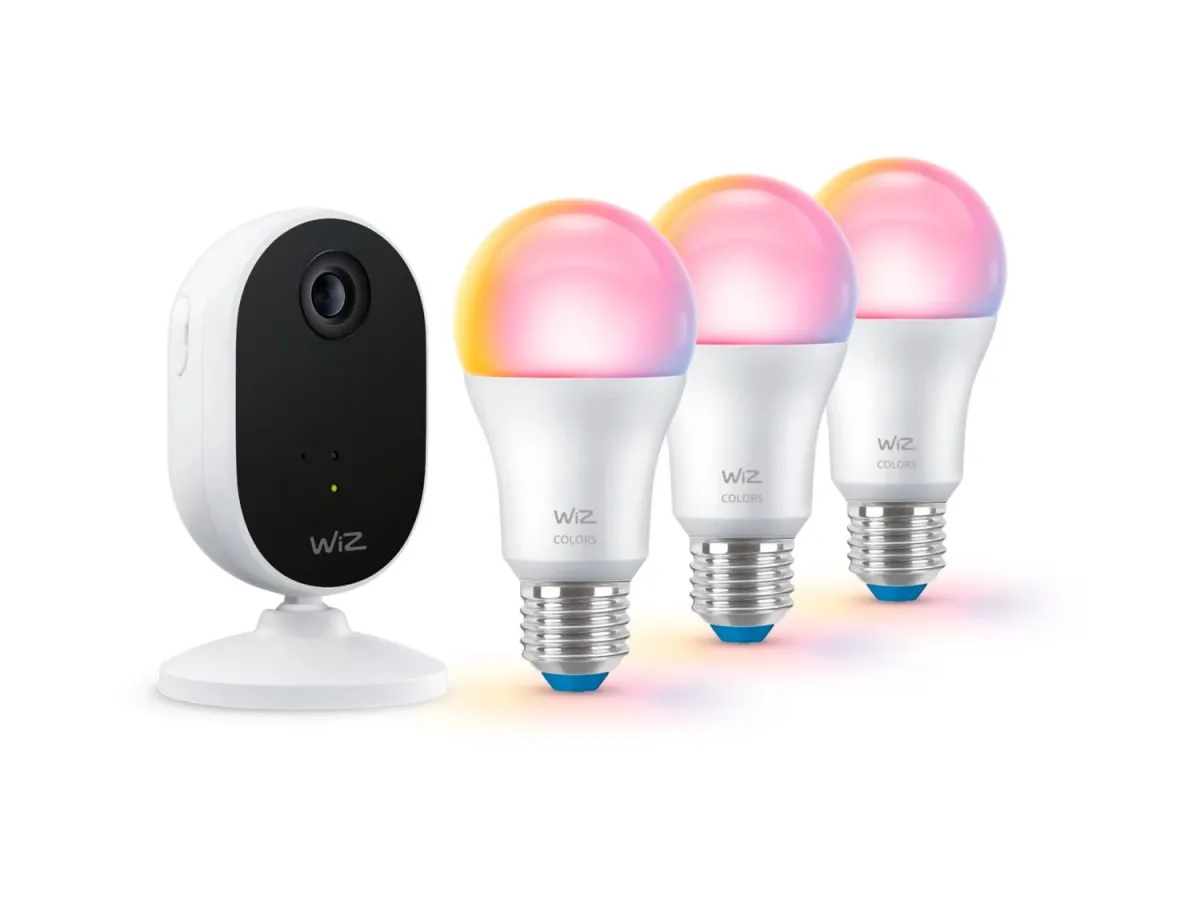 WIZ Otthoni felügyelet kezdőkészlet (1 db kamera + 3 db LED izzó)