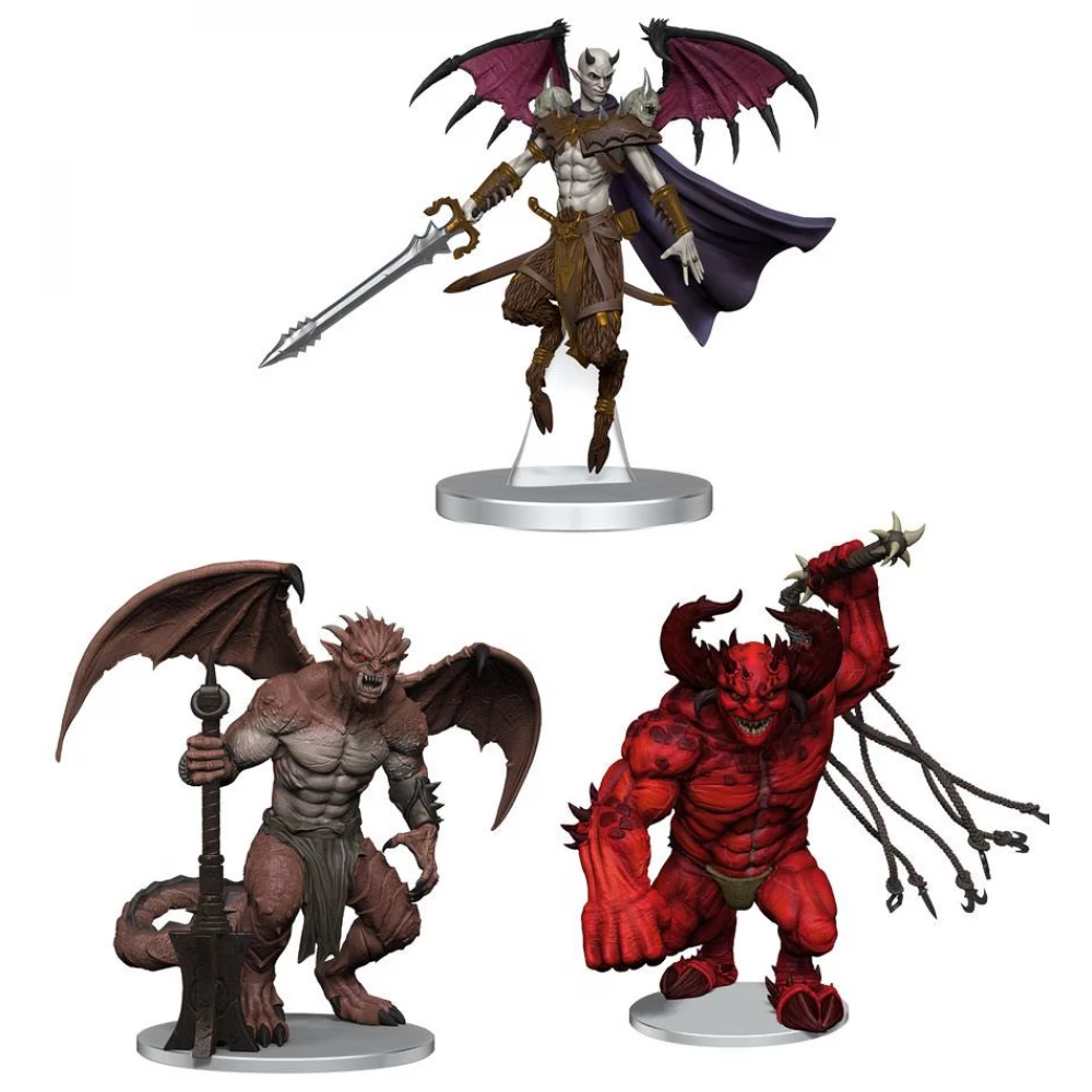 WIZK!DS D&D Icons of the Realms - Archdevils Hutijin Moloch Titivilus kalandjáték ördög figura szett