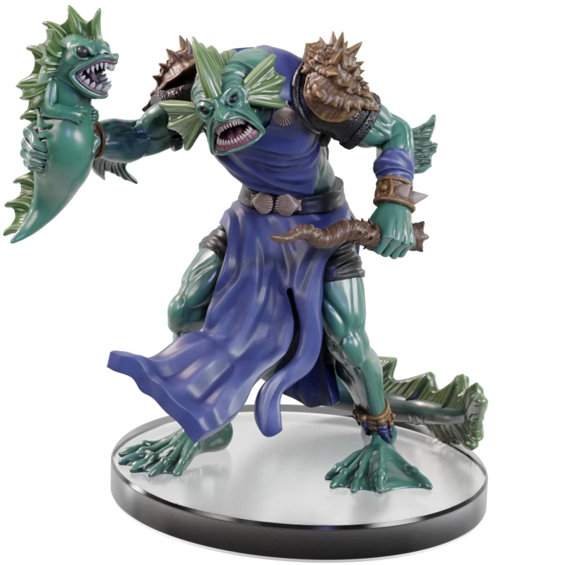 WIZK!DS D&D Icons of the Realms - Seas and Shores Sahuagin Priestess kalandjáték figura
