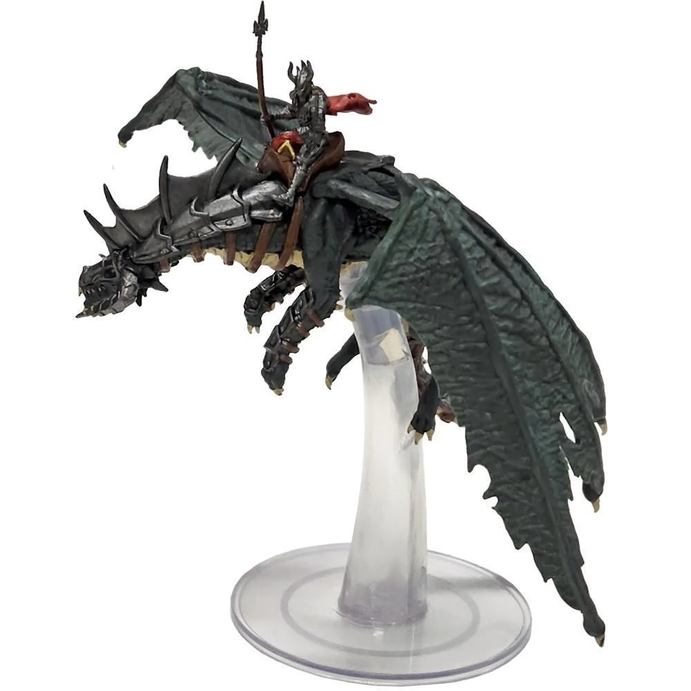 WIZK!DS D&D Idols Of The Realms - Dragonlance: Shadow of the Dragon Queen Young Black Dragon és Black Dragon Rider kalandjáték figura szett