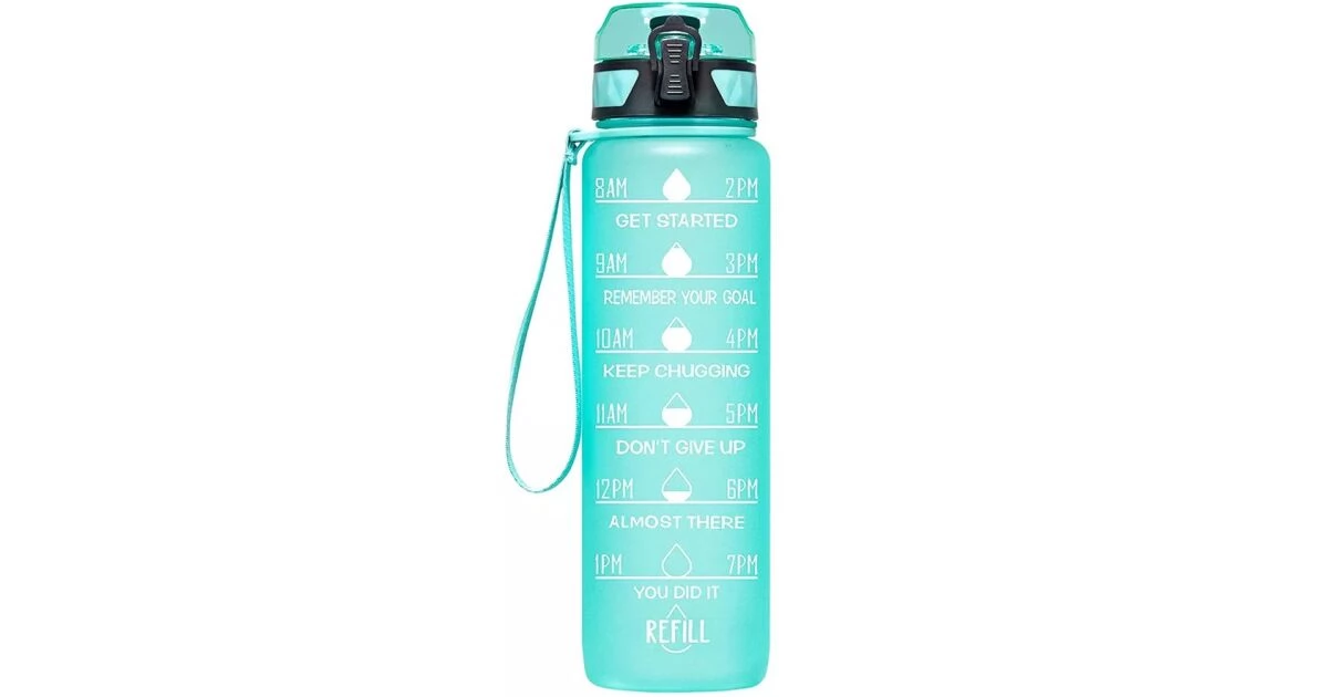 WOOZE 121424 Prémium motivációs sport Kulacs 1000ml menta