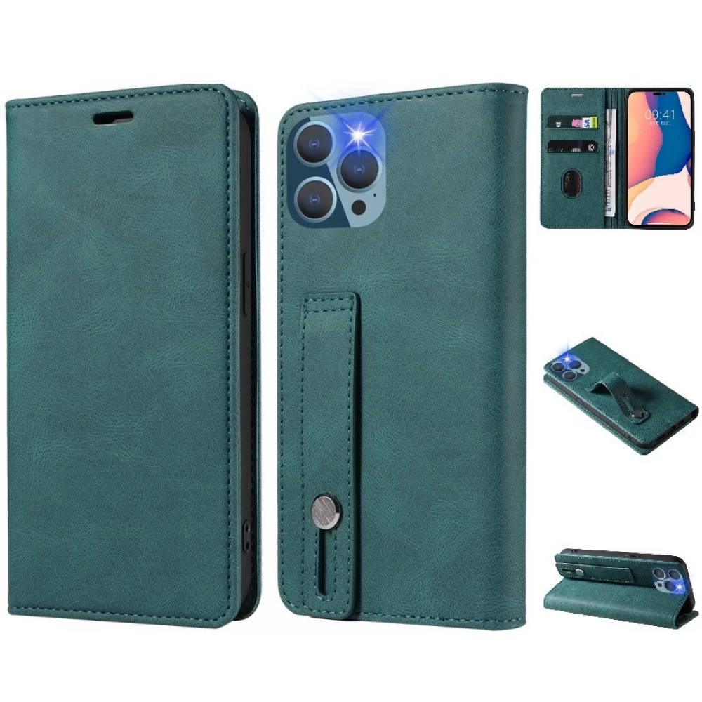 WOOZE Business Plus Oldalra nyíló tok Google Pixel 6 zöld