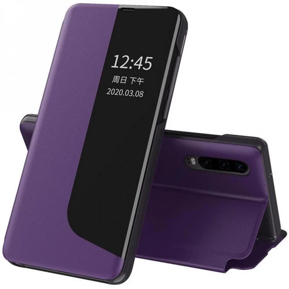 WOOZE FashionBook Oldalra nyíló tok Huawei P40 lila