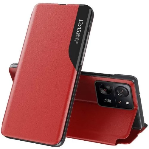 WOOZE FashionBook Oldalra nyíló tok Xiaomi 14T piros