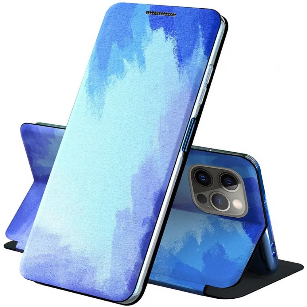 WOOZE Flashy Colors Oldalra nyíló tok iPhone XS Max kék
