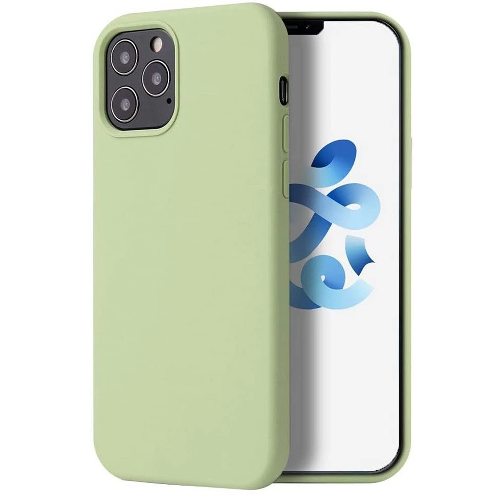 WOOZE Liquid Silica Gel szilikon tok Apple iPhone 16 Plus világoszöld